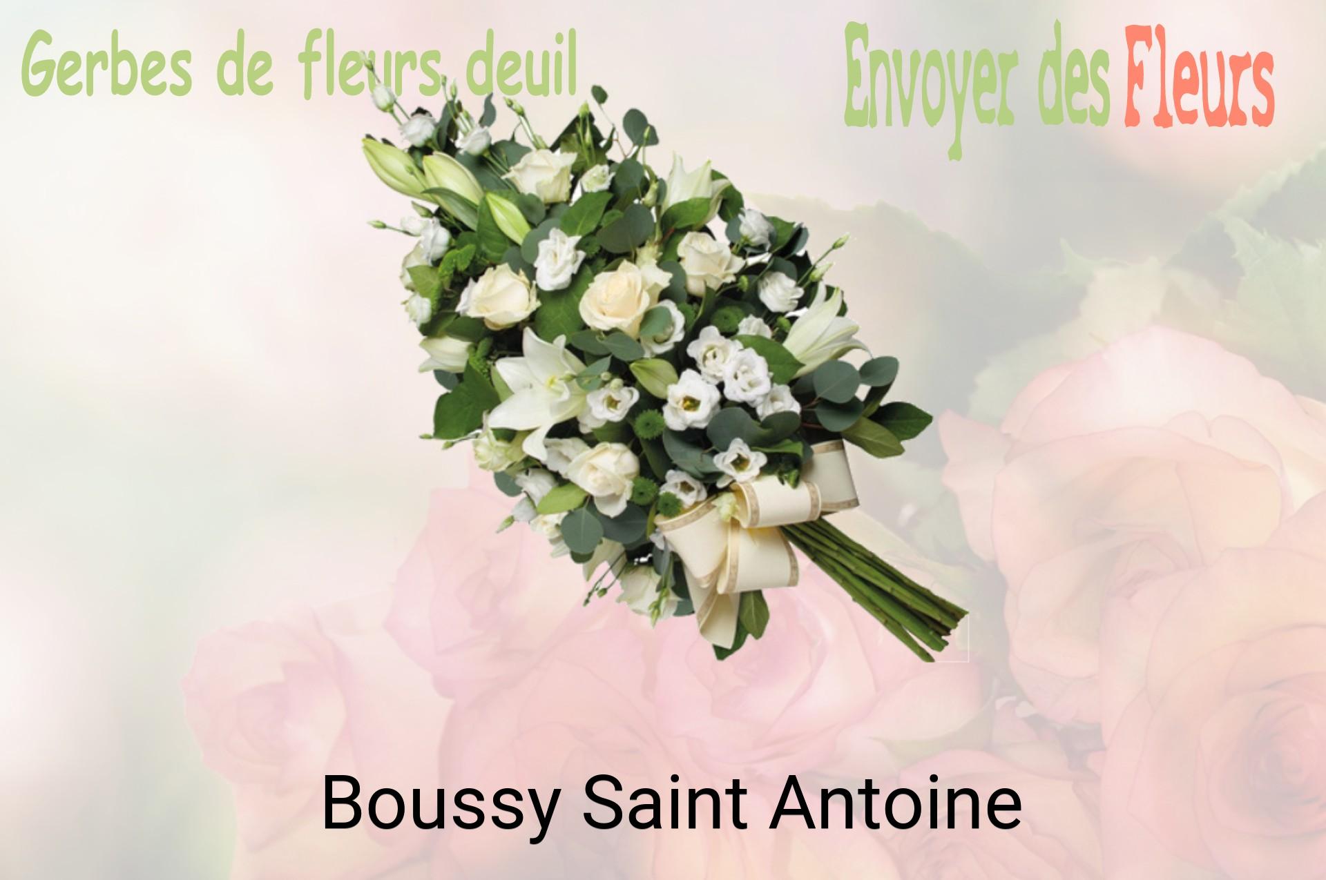 Gerbe de fleurs de deuil livrée à Boussy-Saint-Antoine
